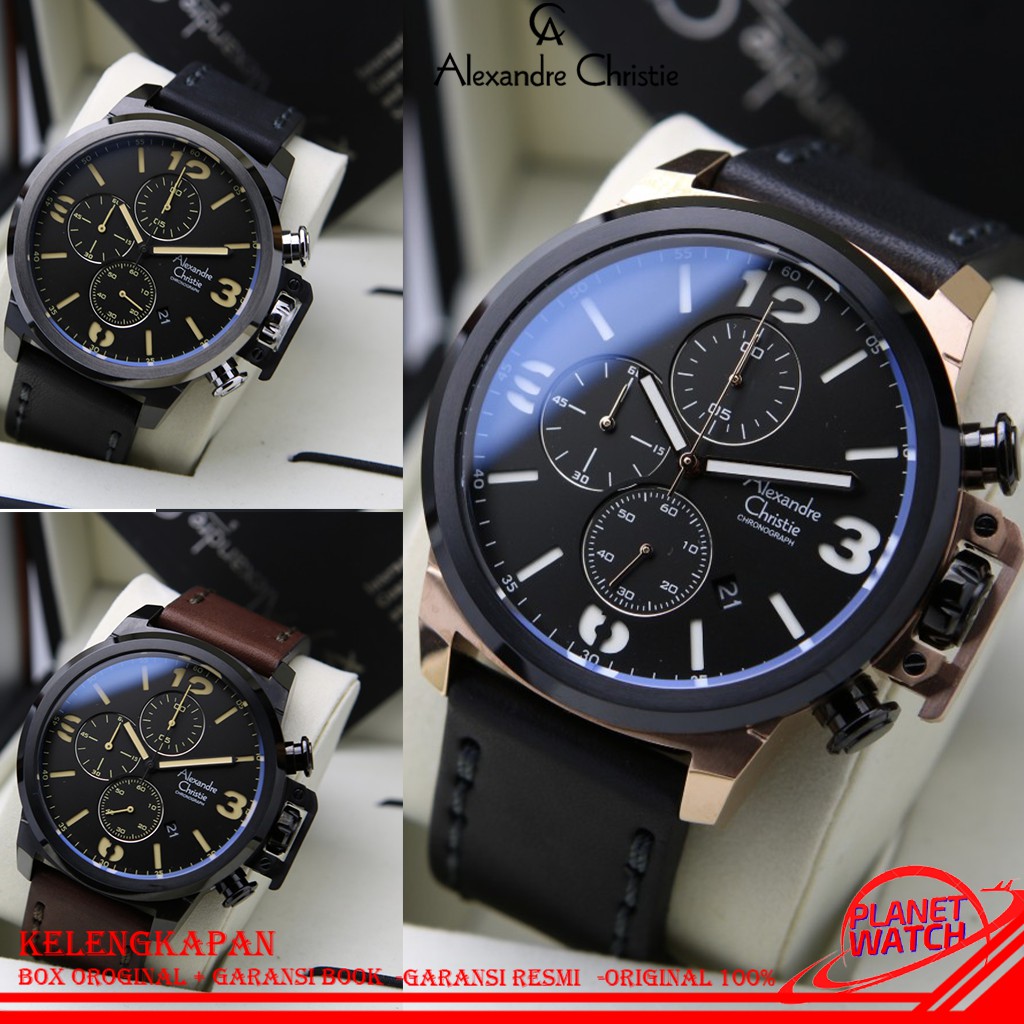 ALEXANDRE CHRISTIE PRIA ORIGINAL JAM TANGAN ALEXANDRE CHRISTIE PRIA JAM ALEXANDRE CHRISTIE  AC 6280 