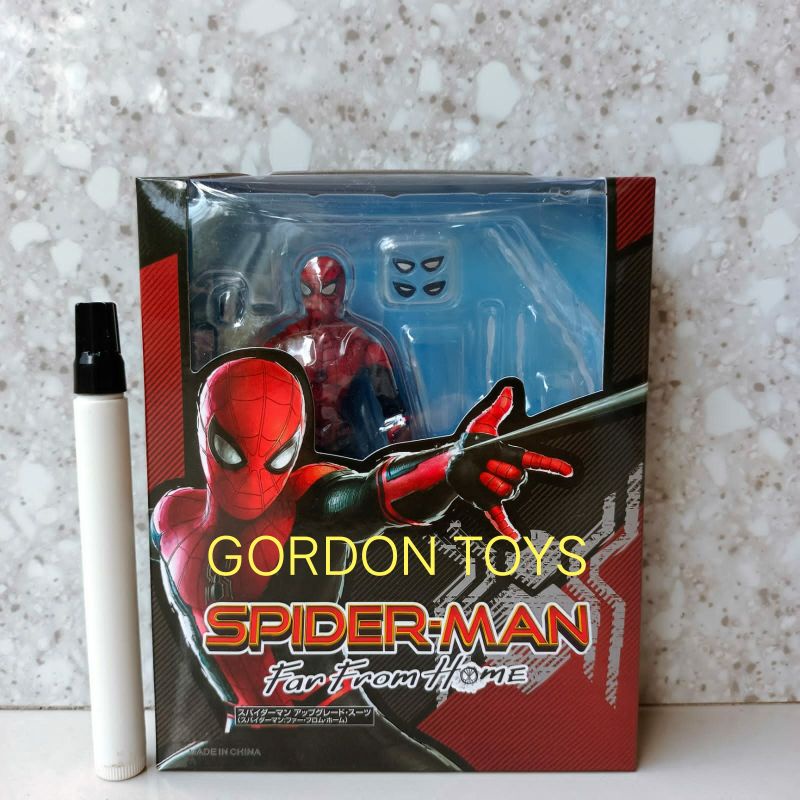 shf spiderman far from home upgraded suit new misb
