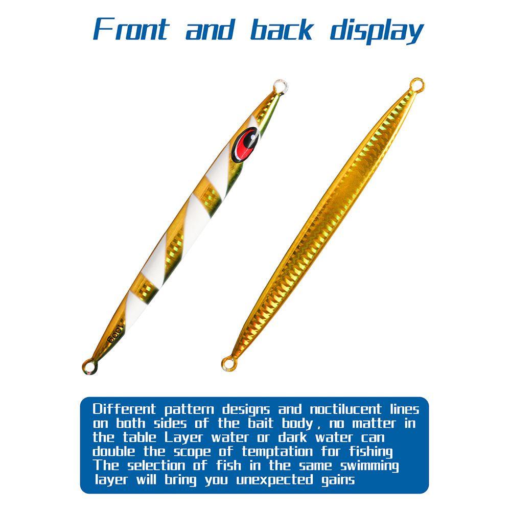 Preva Metal Fishing Lure Tanpa Kait Tenggelam 100g 15.5cm Warna-Warni Memimpin Casting