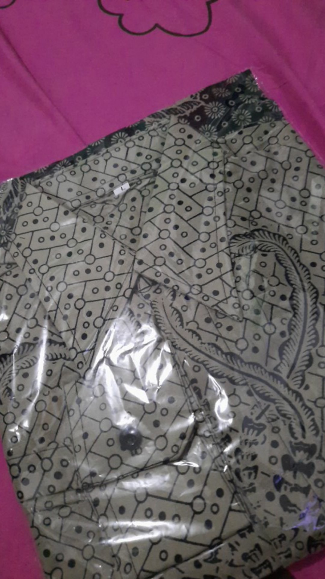 Havi Batik Hrb026 Kenongo Kemeja Panjang Pekalongan M L Xl Sogan Tulis Halus Kemeja Batik