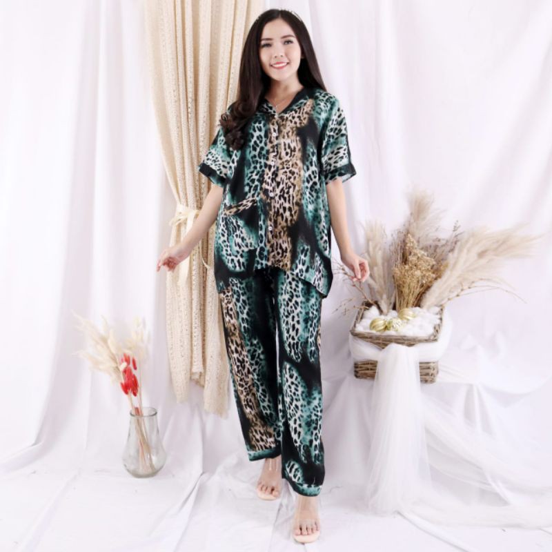 JOSJOLI_STORE/Piyama PP CP HP Aliyah/Piyama Rayon Tie Dye Kekinian XXL LD 120cm