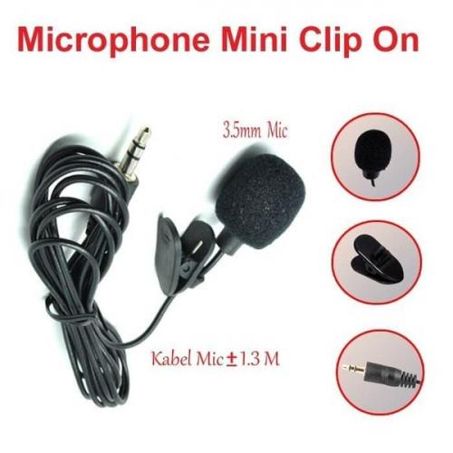 Microphone Mic Mikrofon Clip On Untuk Youtuber Smule Tiktok Karaoke Murah Praktis