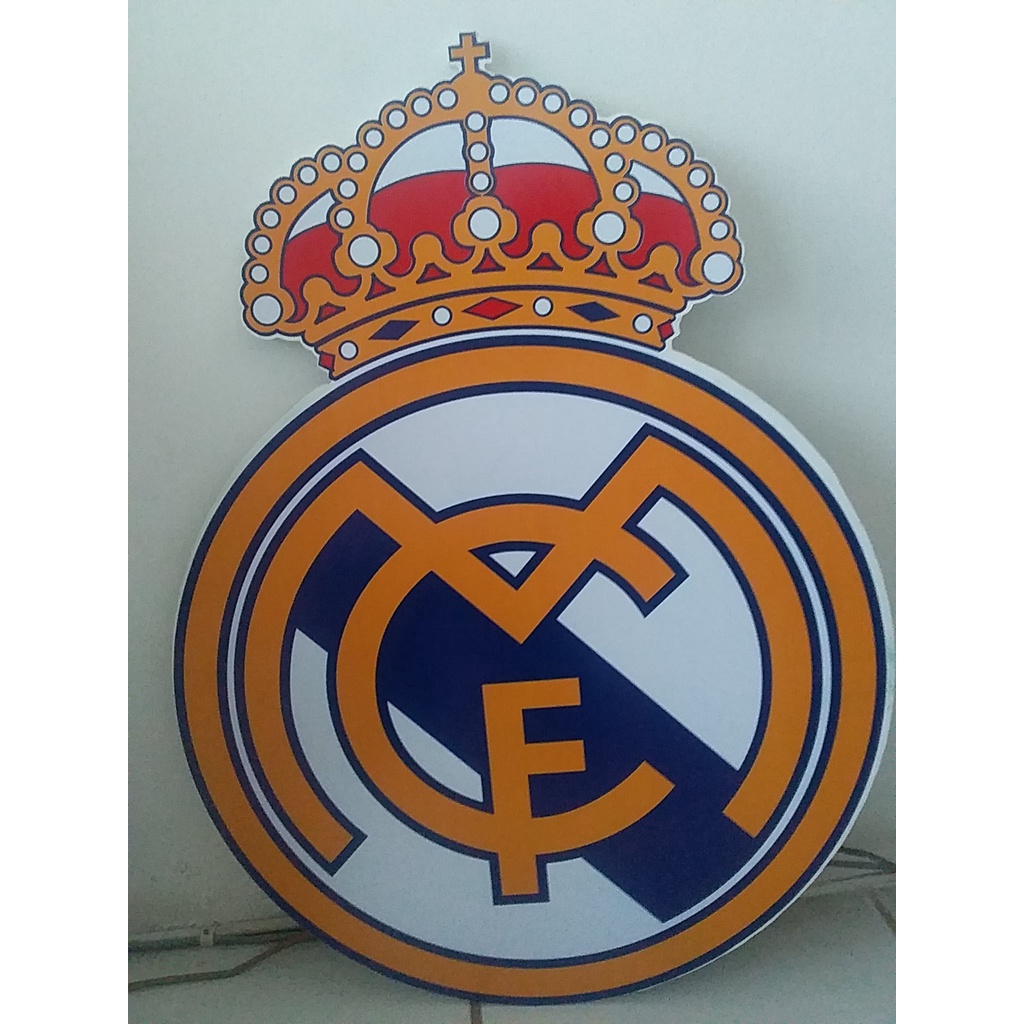 Ornamen PVC Foam Real Madrid C.F. Logo Bola Tebal 5mm
