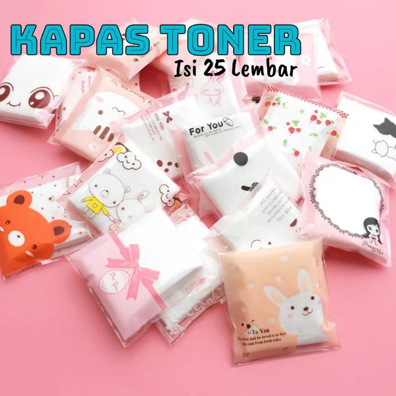 KAPAS TONER 1 PACK / KAPAS WAJAH TIPIS MAKE UP KARAKTER