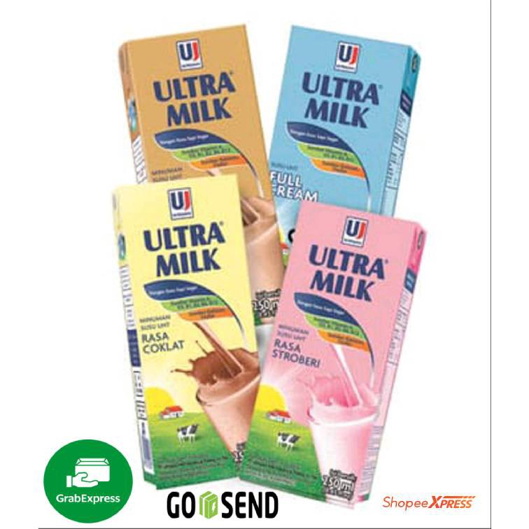 

Ultra Milk UHT 250 ml [KARTON] (khusus kurir instant/sameday)