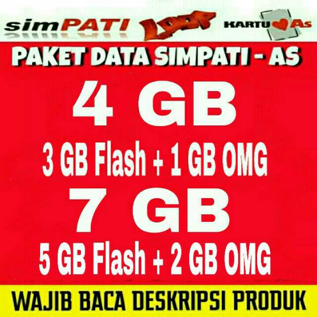 Promo Paket Data Kuota Internet Telkomsel 4 Gb 7 Gb 30 Hari Shopee Indonesia