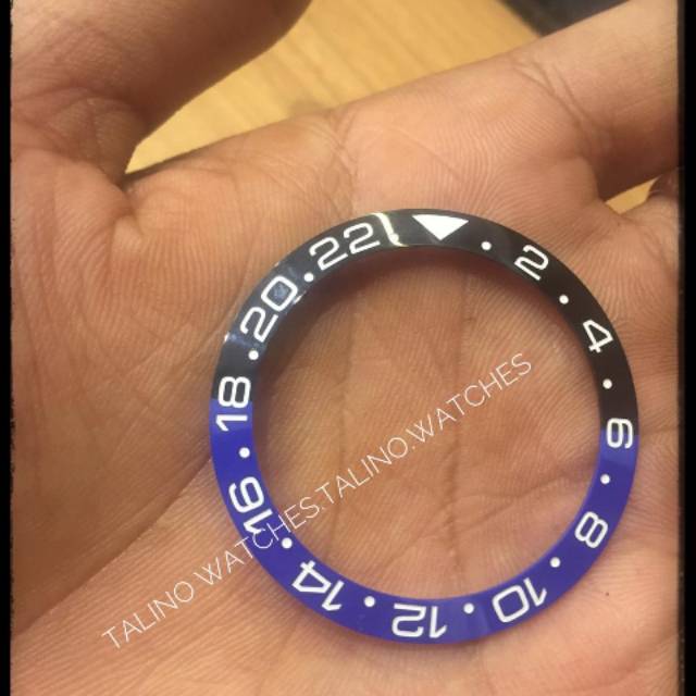 CERAMIC BEZEL INSERT SEIKO SKX GMT BATMAN -BEZEL SKX OO7 BATMAN