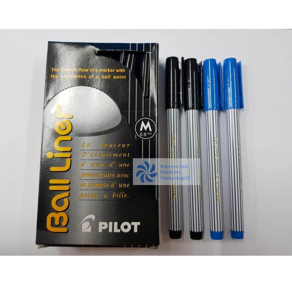 

➵ud Dijual Murah Ballpoint Pilot Ball liner (warna Hitam/Biru) PILOT 95 ⋆