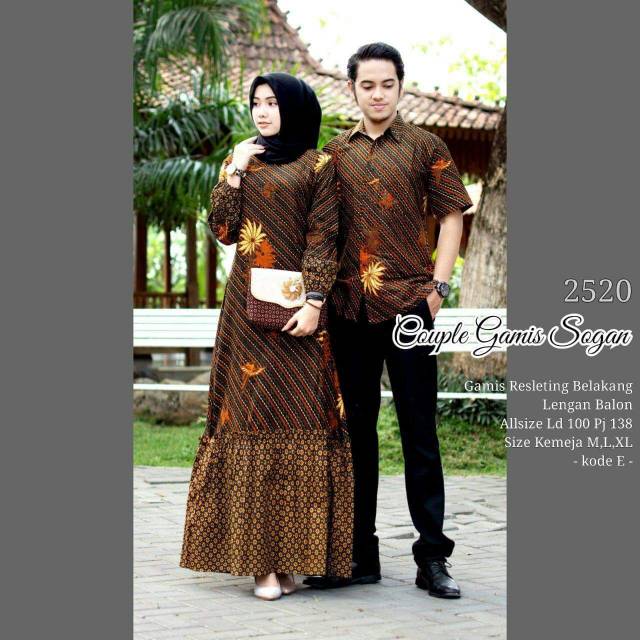 GROSIR BATIK COUPLE GAMIS SOGAN