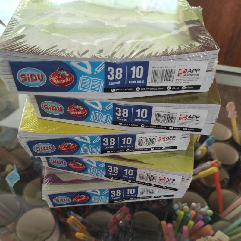 

Buku tulis SIDU isi 38 lembar 10 buku
