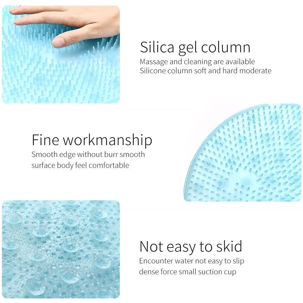 Agustinina Bantal Pijat Mandi Bulat Silikon Untuk Lazy Wash Alat Pembersih Kaki Barang Rumah Tangga Bath Mat