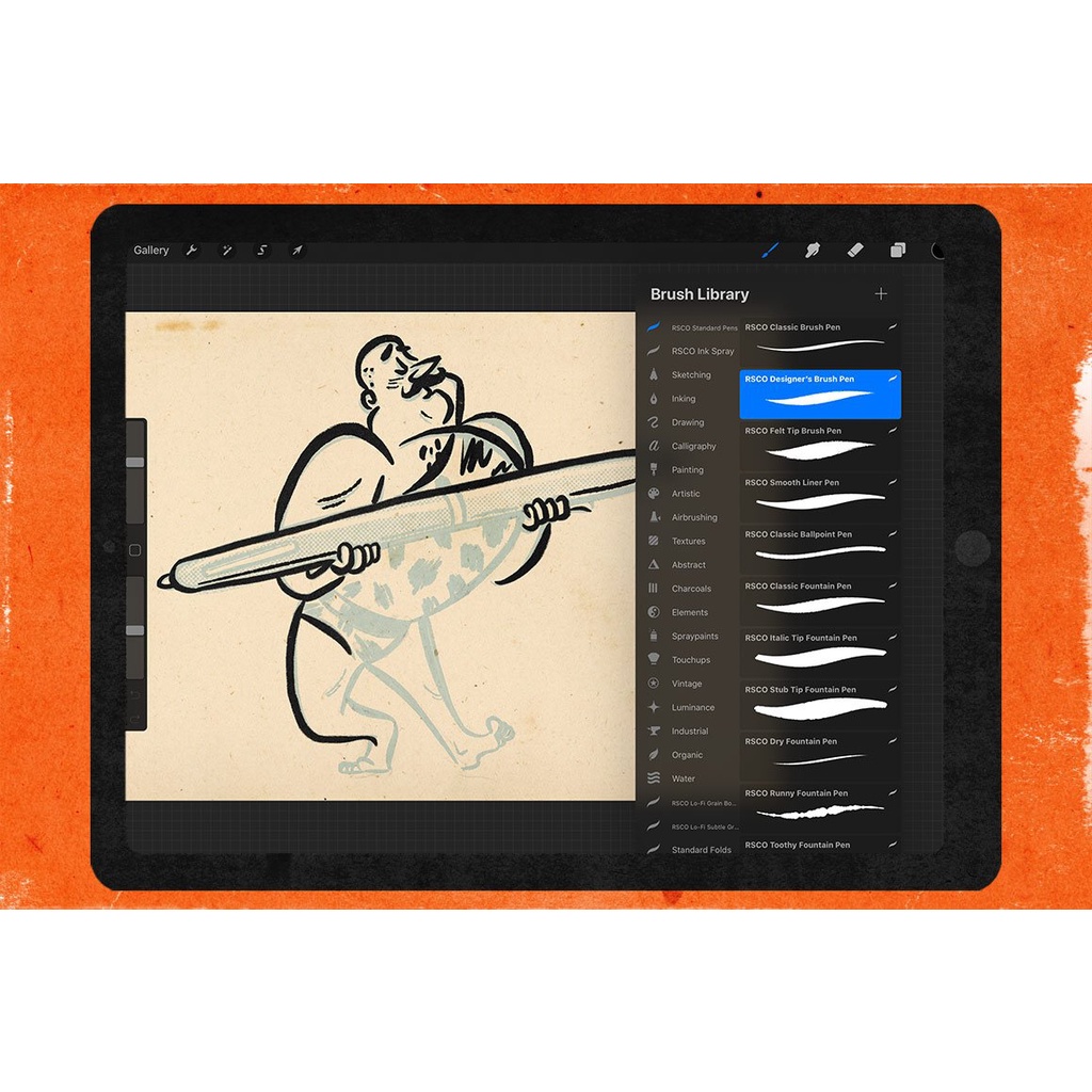 Procreate Brush - Standard Procreate Ink Pen Brushes