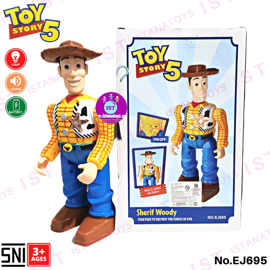 MWN Robot Sheriff Woody Baterai