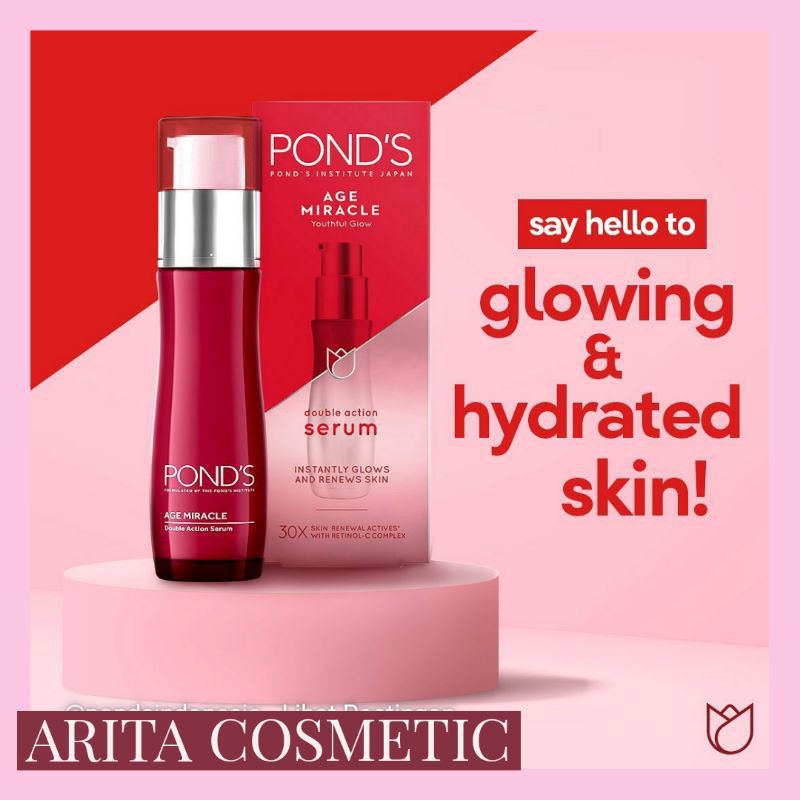 Ponds Age Miracle Double Action Serum Youth Glow Serum 30 ml | Shopee