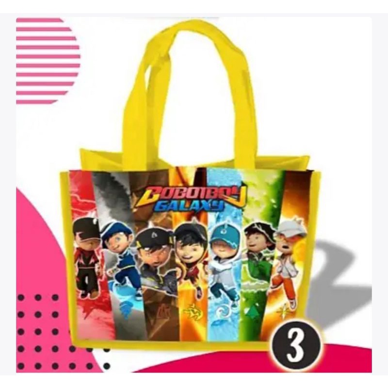 

Tas goodie bag ulang tahun anak karakter Boboiboy termurah terlengkap dan terlaris