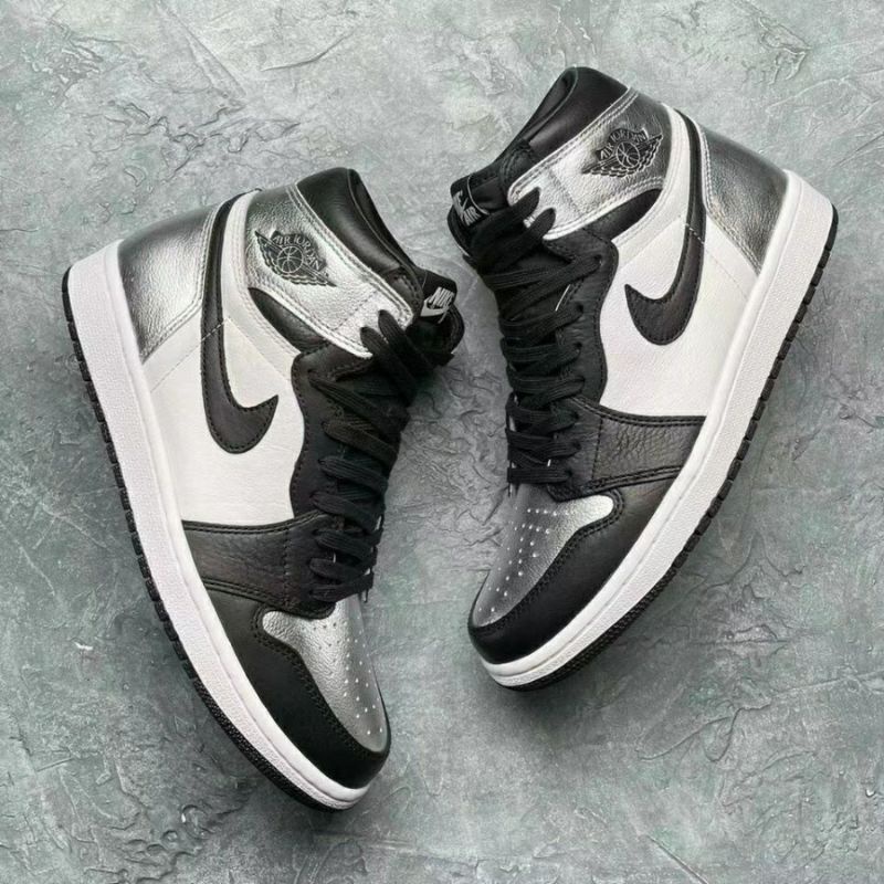 aj 1 high silver toe