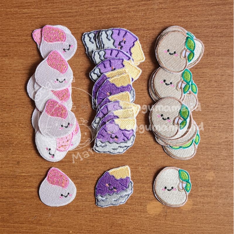 GOGUMAME ☆ Iron Patch Emblem Bordir Murah Lucu Aplikasi Bordiran Deco DIY Ichigo Mochi Strawberry Go