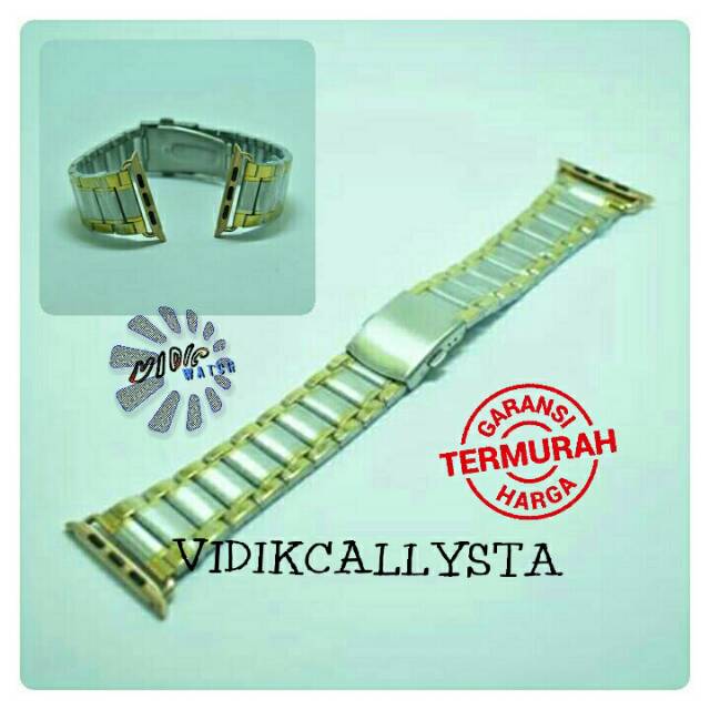 TALI JAM RANTAI APPLE WATCH 42 MM KOMBINASI STAINLESS STEEL