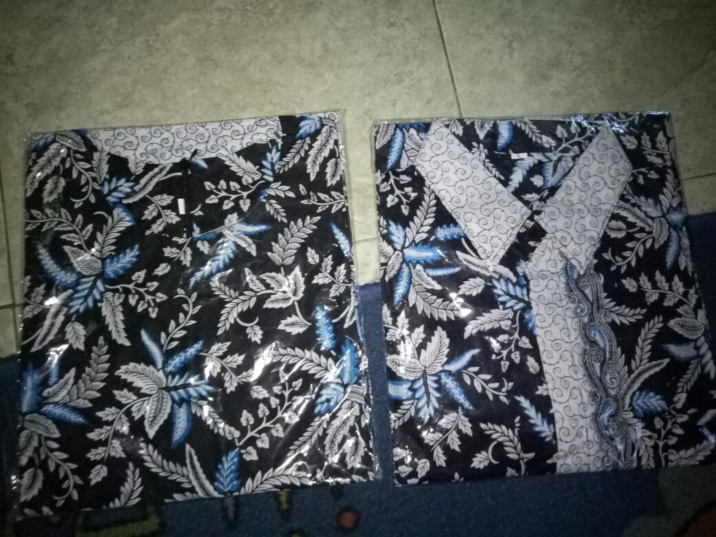 Baju Batik Couple Sarimbit Kondangan Pesta Nikahan Wisuda Seragaman Keluarga Mama Papa Kekinian