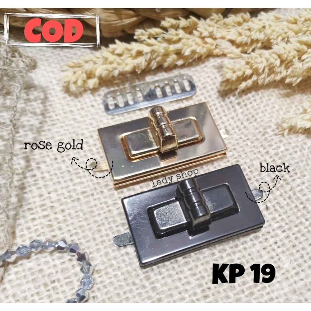 Aksesoris Tas Wanita Kunci Putar ( KP 19 )