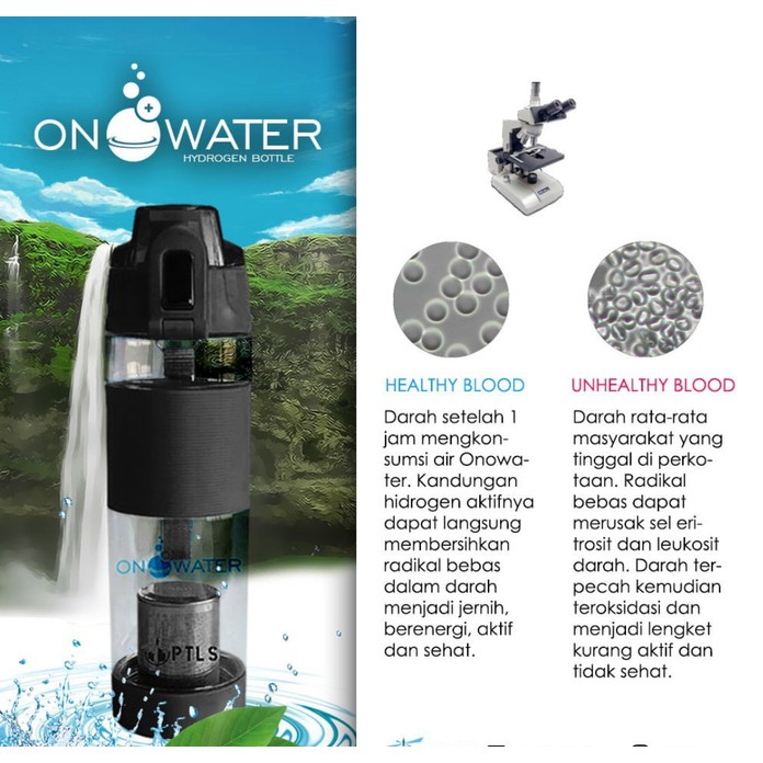 ONO WATER Mirip Dr Water Mega6 Dr Alkastone Botol Air Hidrogen Botol Terapi Diabetes