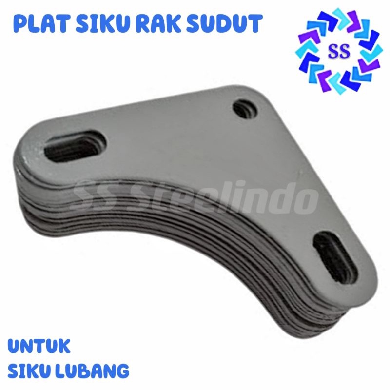 PLAT SIKU BESI SUDUT L RAK SIKU LUBANG
