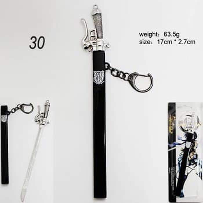 GANTUNGAN KUNCI PEDANG 3D MANUVER SHINGEKI NO KYOJJIN ATTACK ON TITAN