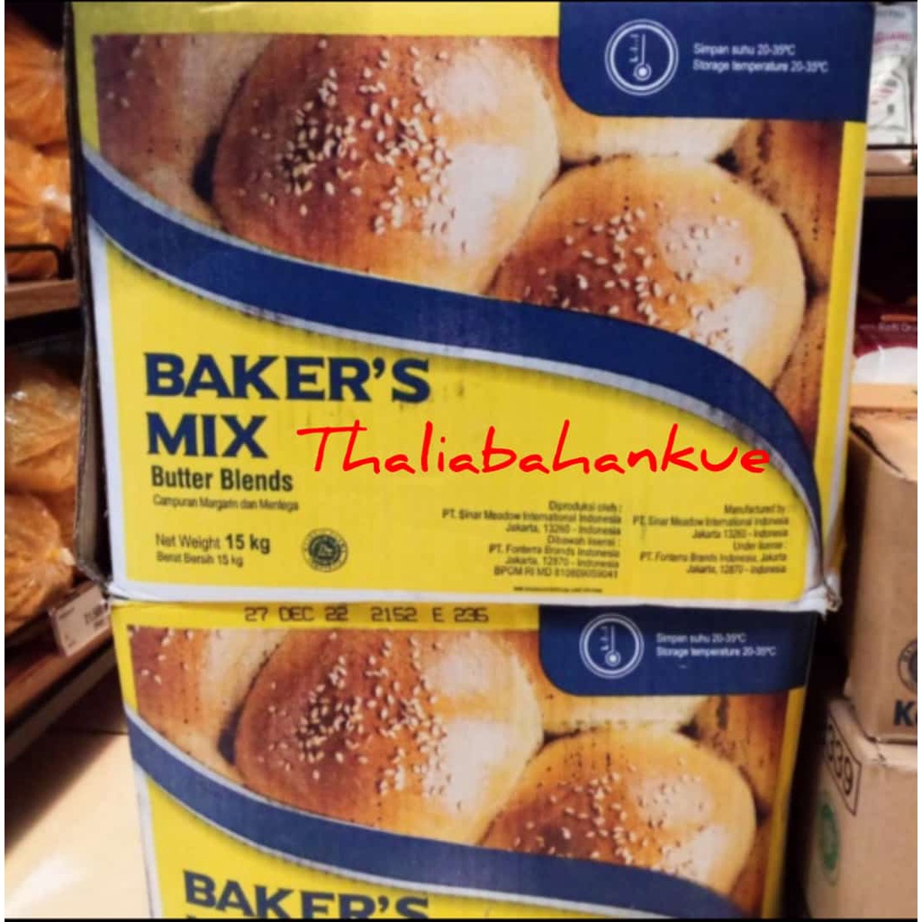 

ANCHOR BAKERS'MIX 15KG DALAM KARDUS CAMPURAN BUTTER DAN MARGARINE DALAM 1, CAMPURAN ADONAN. KHUSUS INSTANT KURIR