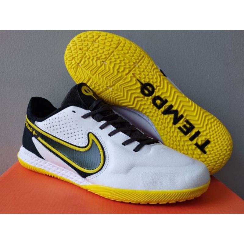Sepatu Futsal Tiempo Legend9 White Yellow ic-sepatu futsal-futsal