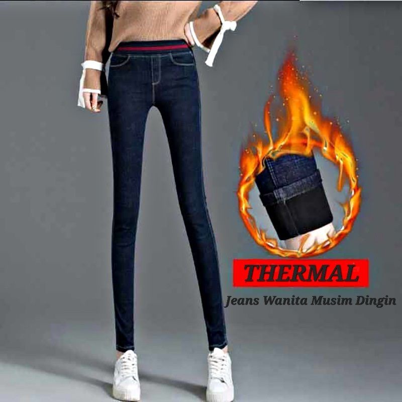 Celana Musim Dingin Wanita Thermal Bulu / Long John Leggings 010