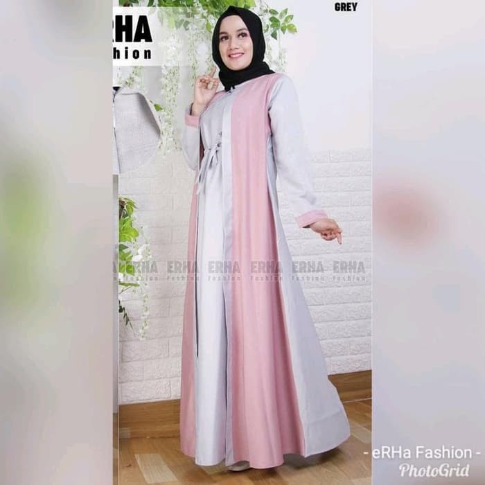 New terbaik Gamis dress muslim sabyan wolfis erha fashion buruan