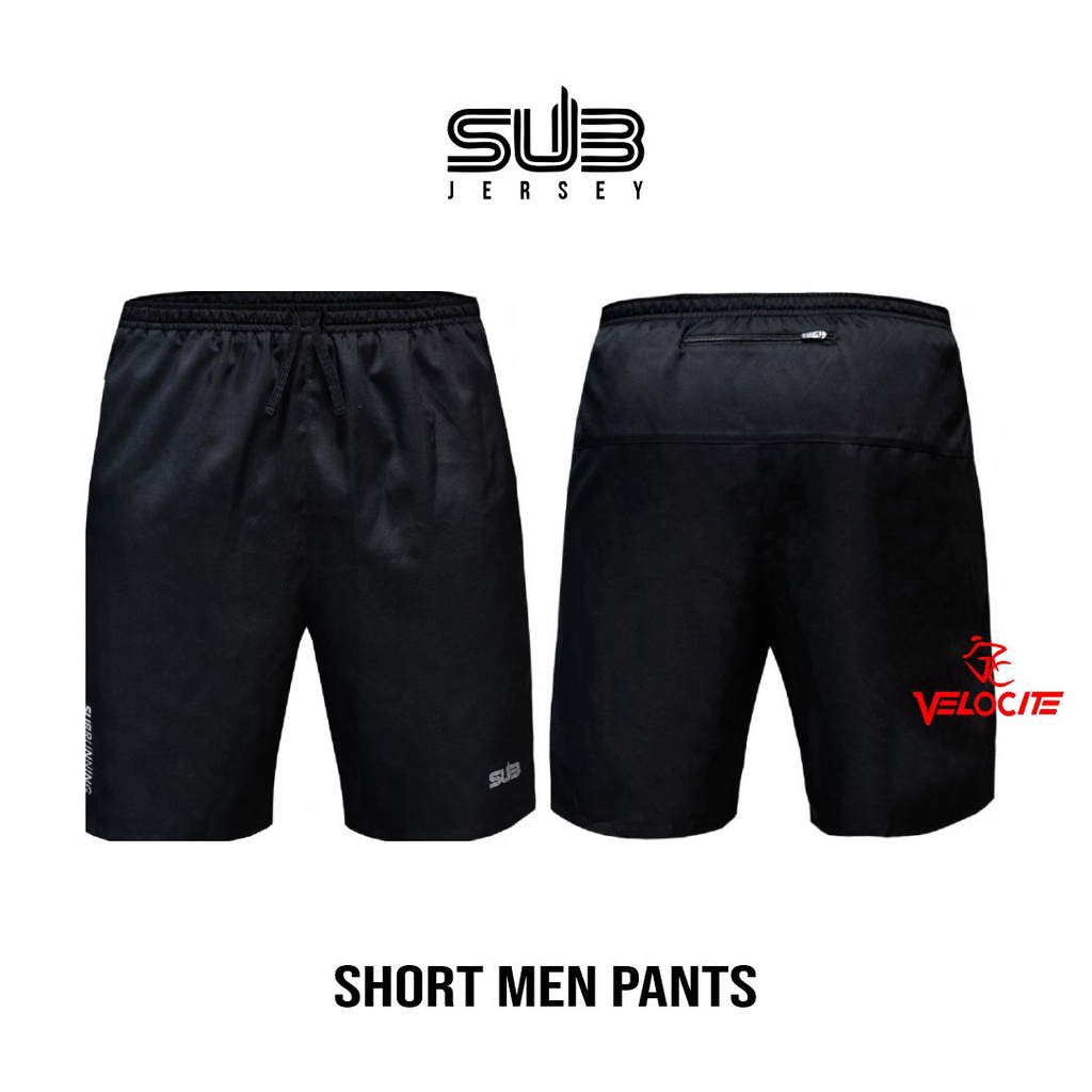 Pants Sub Running Black SubJersey Celana Lari Hitam SUB
