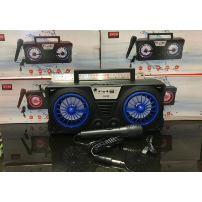 Speaker Bluetooth TWS SK-39 Double Speaker 4inch + Mic