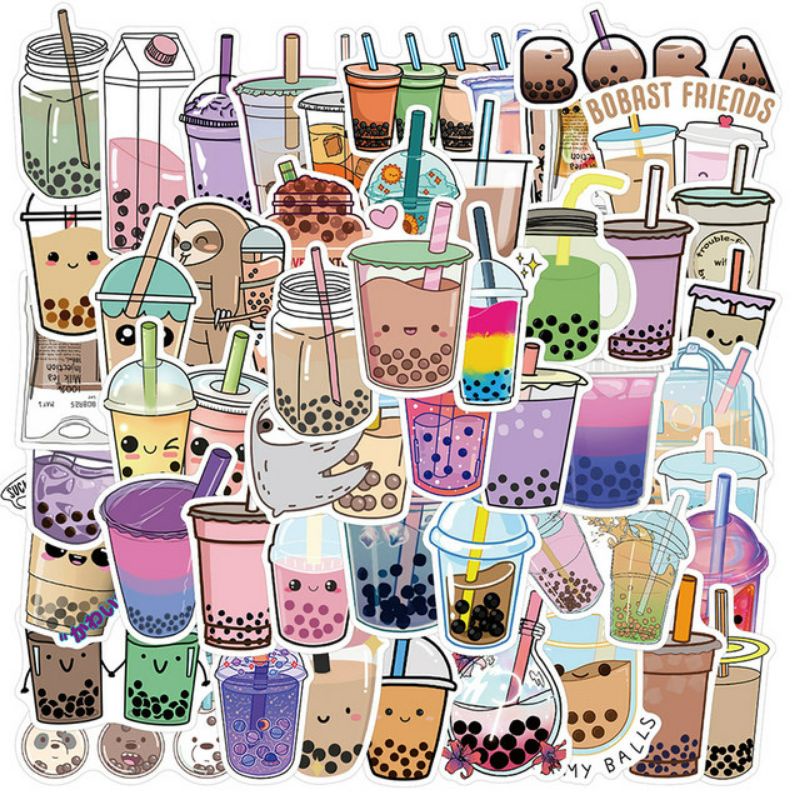 

STIKER PACK MINUMAN BOBA STYLE 260003- STIKER AESTHETIC KEREN IMUT LAPTOP, AKSESORIS HP, ANTI AIR, MOTIF, HELM, TUMBLER, KOPER, KULKAS