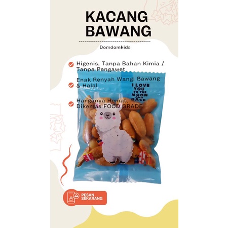 

kacang bawang renyah ekonomis less oil dan tidak asin TANPA Bahan Kimia/TANPA PENGAWET isi 10gr