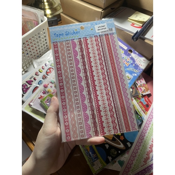 

sticker korea aesthetic lucu kawaii journaling kit