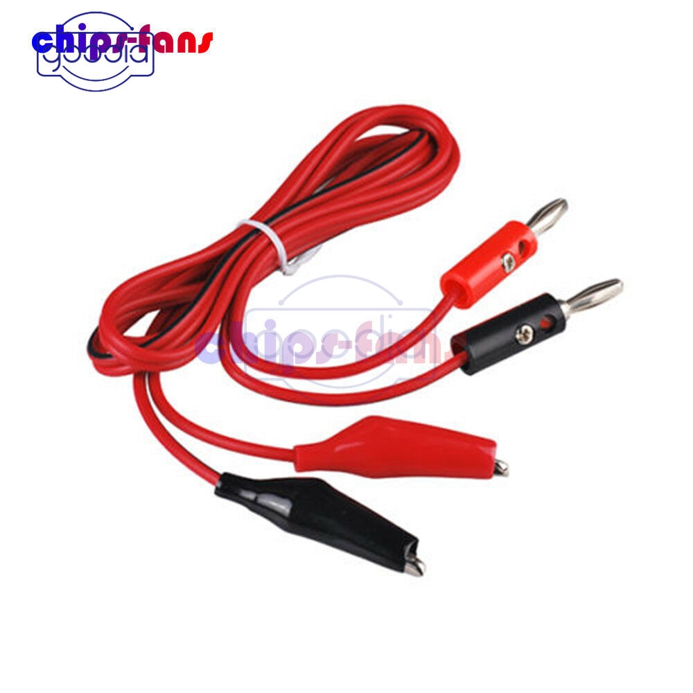 Kabel Klip Uji Alligator Ujung Ganda Ke Usb Male Hook Lead Banana Plug