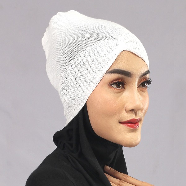 Ciput Rajut Anti Pusing Anti Budeg Polos Inner Jilbab Dalaman Kerudung