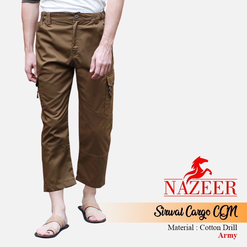 NAZEER Celana Sirwal Cargo Sirwal Tempur Celana Kargo Sirwal Outdoor Banyak Kantong ORIGINAL