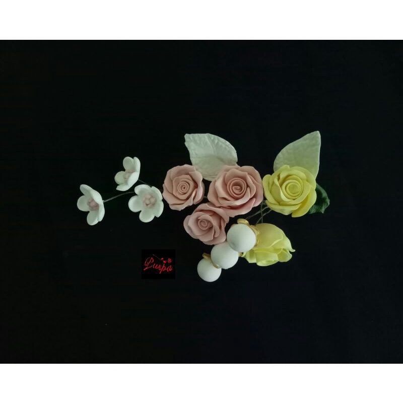 

(422/PRKB) Gumpaste Flower Sugar Flower/Bunga Gumpaste Small Rose