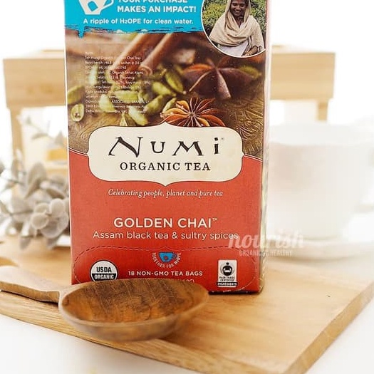 Numi Tea, Organic Golden Chai, 18 Teabag