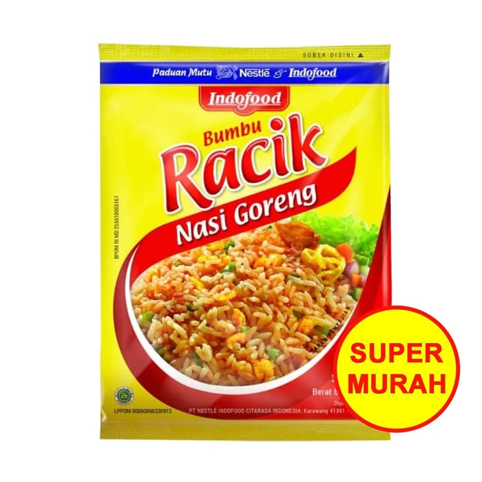 

Indofood Bumbu Racik Instant (instan) Nasi Goreng Sachet 20 Gram / gr