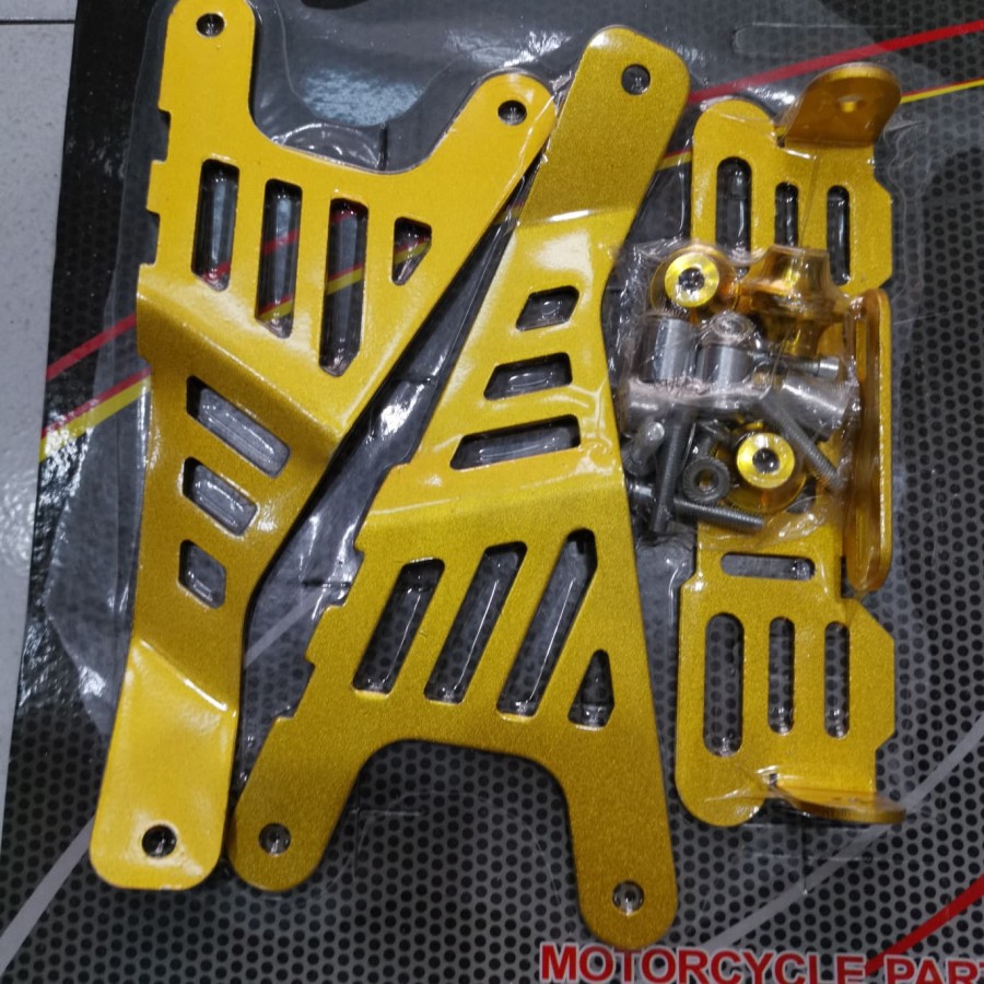 Breket plat nomor depan spakbor full cnc NMAX/AEROX/LEXI