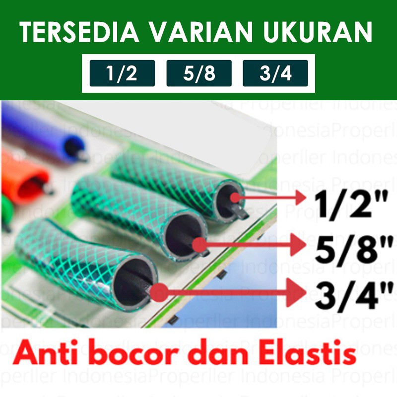 SELANG AIR ANTI LUMUT BENANG ANYAM / SELANG PERMETER / SELANG 1/2 5/8 3/4 / SELANG TAMAN