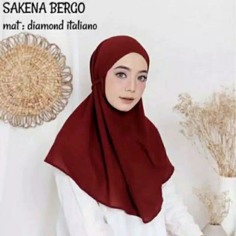 Bergo diamond 1 layer | Hijab Instan | Bergo Diamond