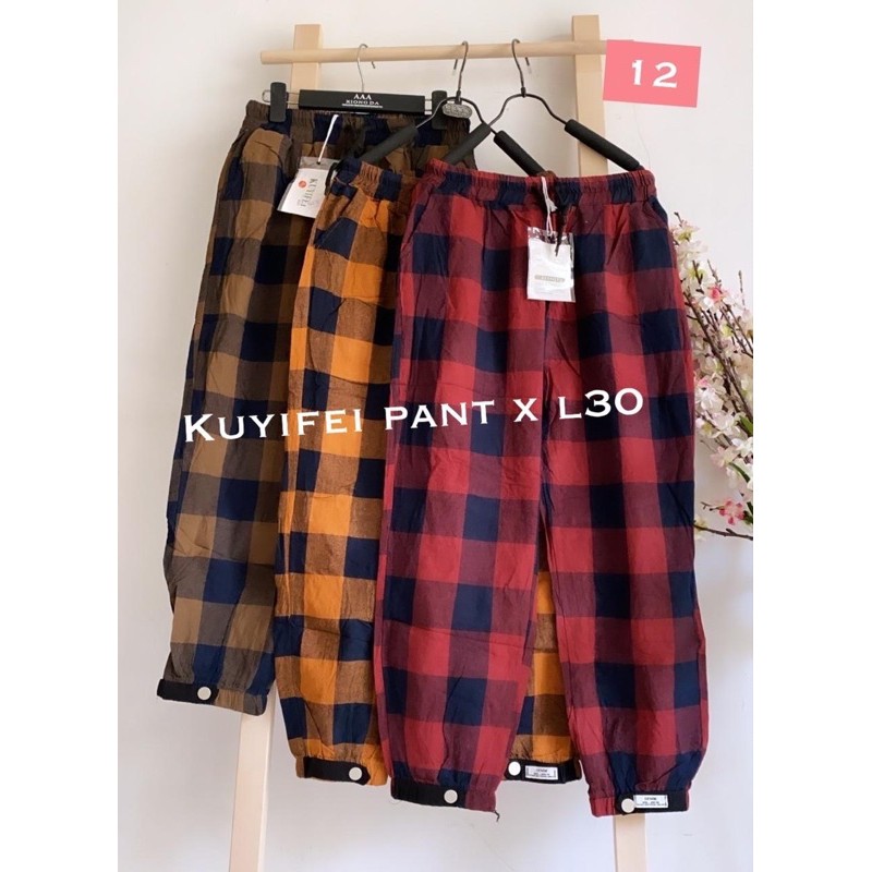 Celana kuyifei kotak warna