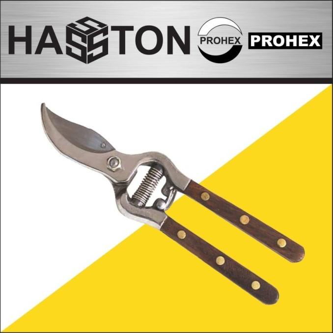 

&<&<&<&] Gunting Dahan Bunga Gagang Kayu HASSTON PROHEX 1350-011 Shears 8,5