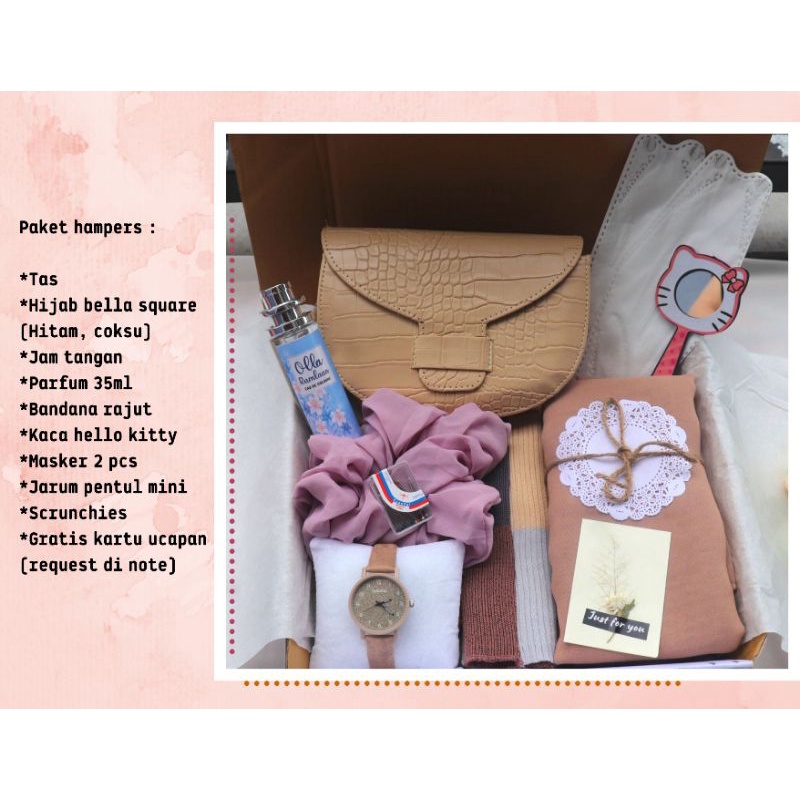 

KADO ULANG TAHUN CEWEK / GIFT BOX WISUDA / KADO ANNIVERSARY / HAMPERS HIJAB / KADO VALENTINE / KADO ULANG TAHUN PACAR / KADO JAM TANGAN / KADO TAS / HADIAH GRADUATION / HADIAH BIRTHDAY / HADIAH PERNIKAHAN WEDDING / HADIAH BUAT ISTRI