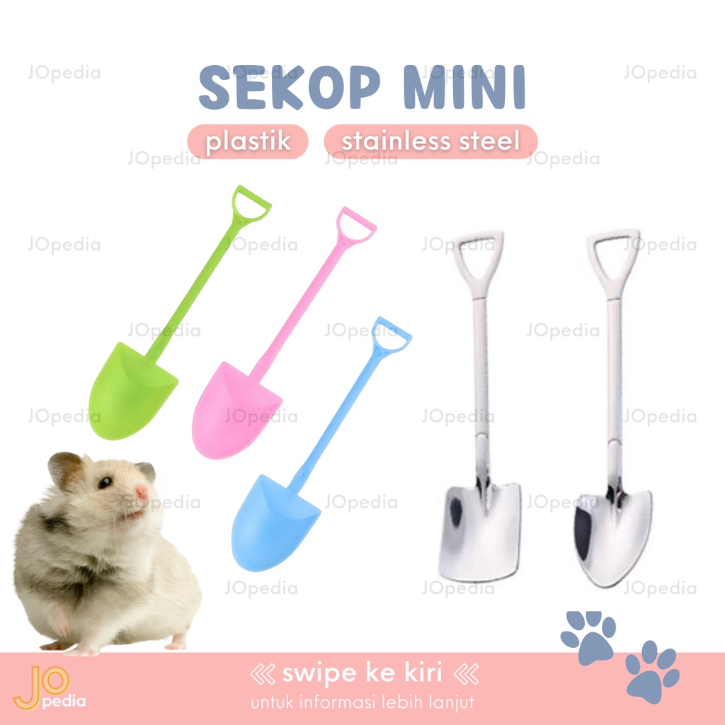 SEKOP MINI Makanan Hamster Serokan Kandang Serok Pup Poop Sugar Glider