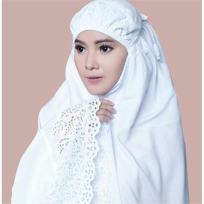 Ori&Terjamin Mukena Katun Siti Khadijah Putih